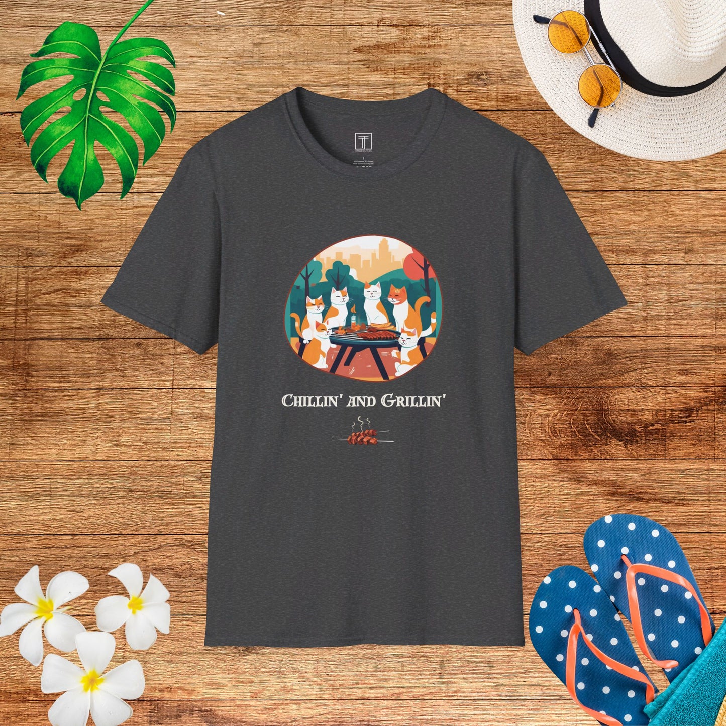 Chillin' and Grillin' All July Long T-Shirt
