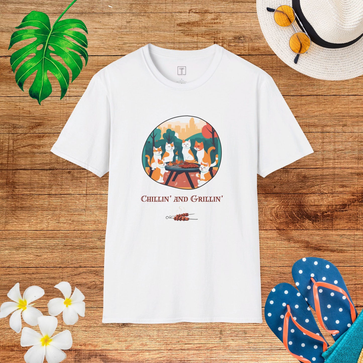 Chillin' and Grillin' All July Long T-Shirt