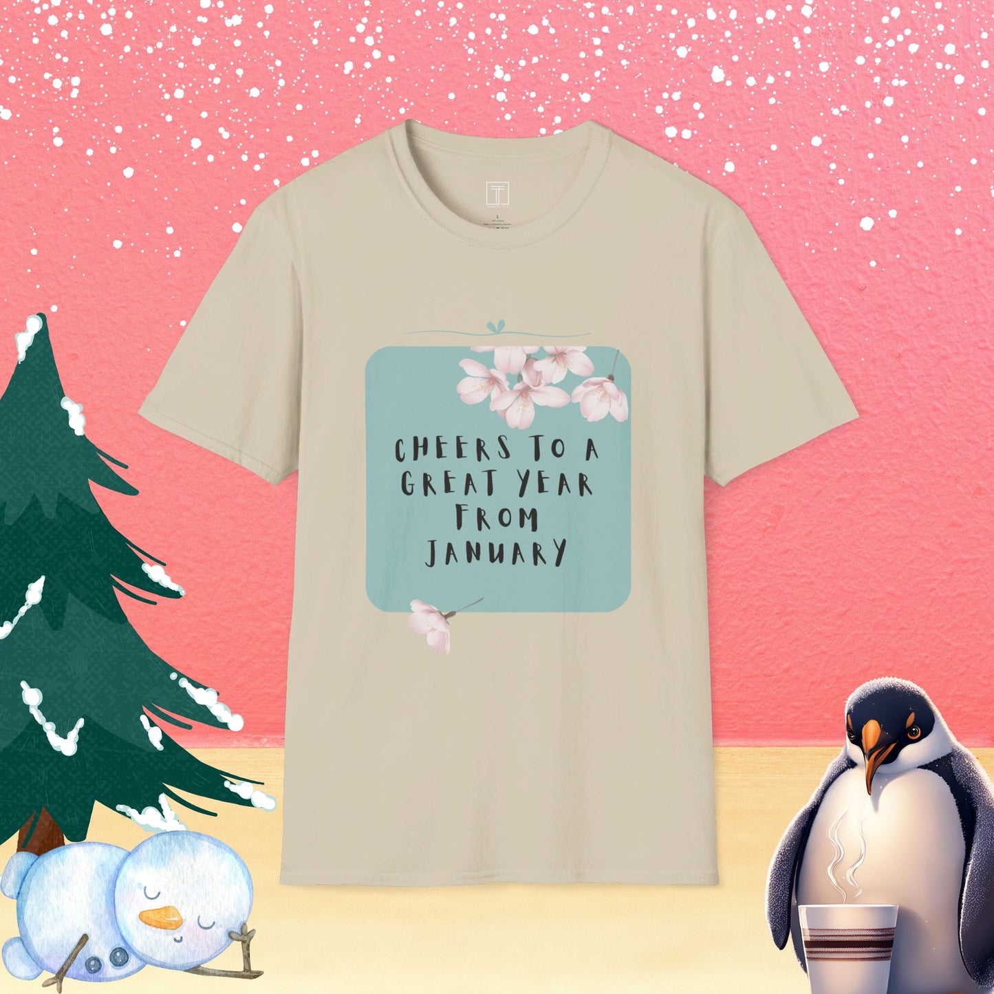 Cheers to a Great Year from January T-Shirt