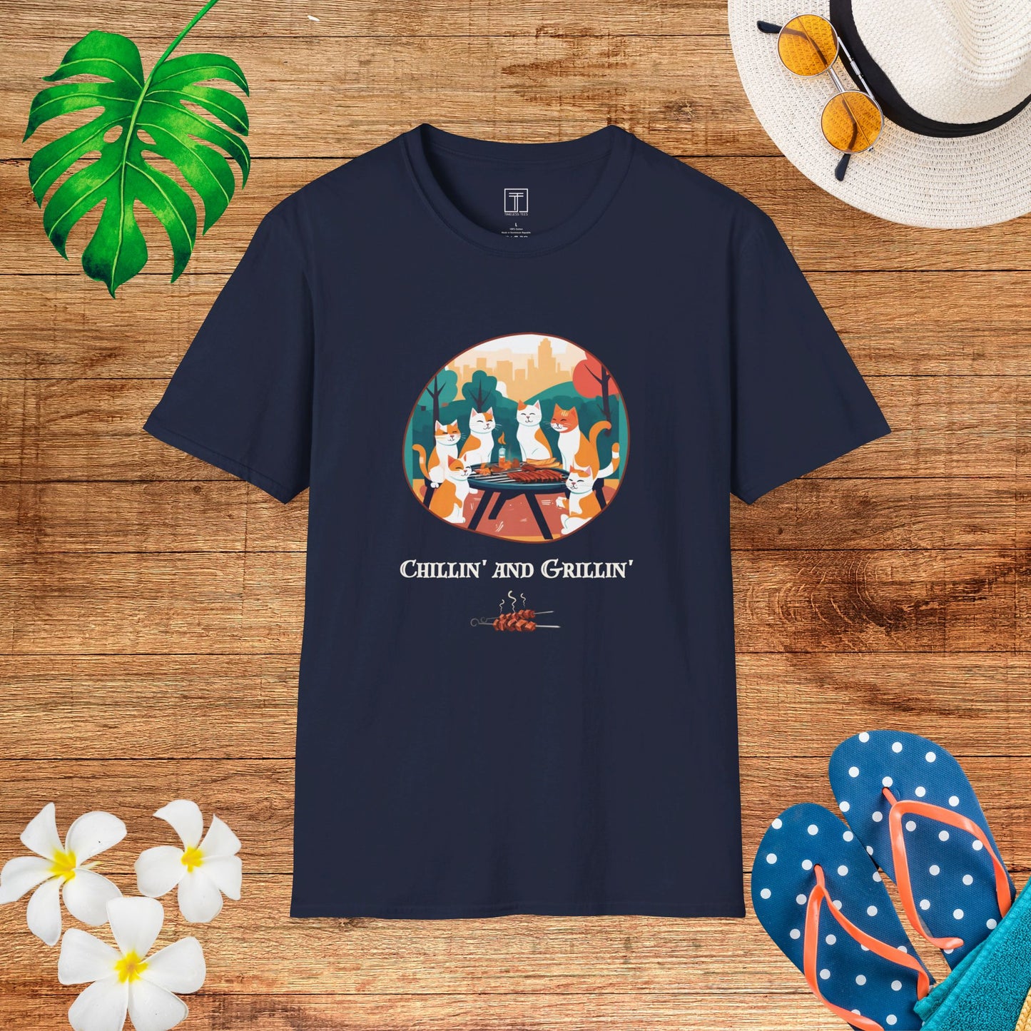 Chillin' and Grillin' All July Long T-Shirt
