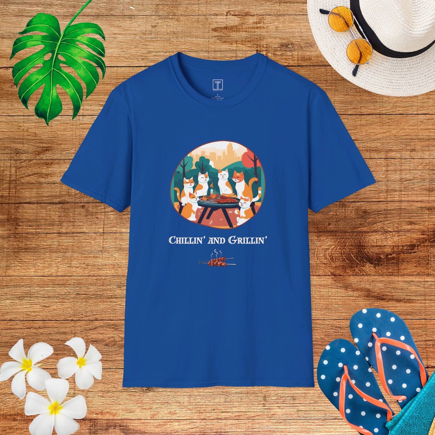 Chillin' and Grillin' All July Long T-Shirt
