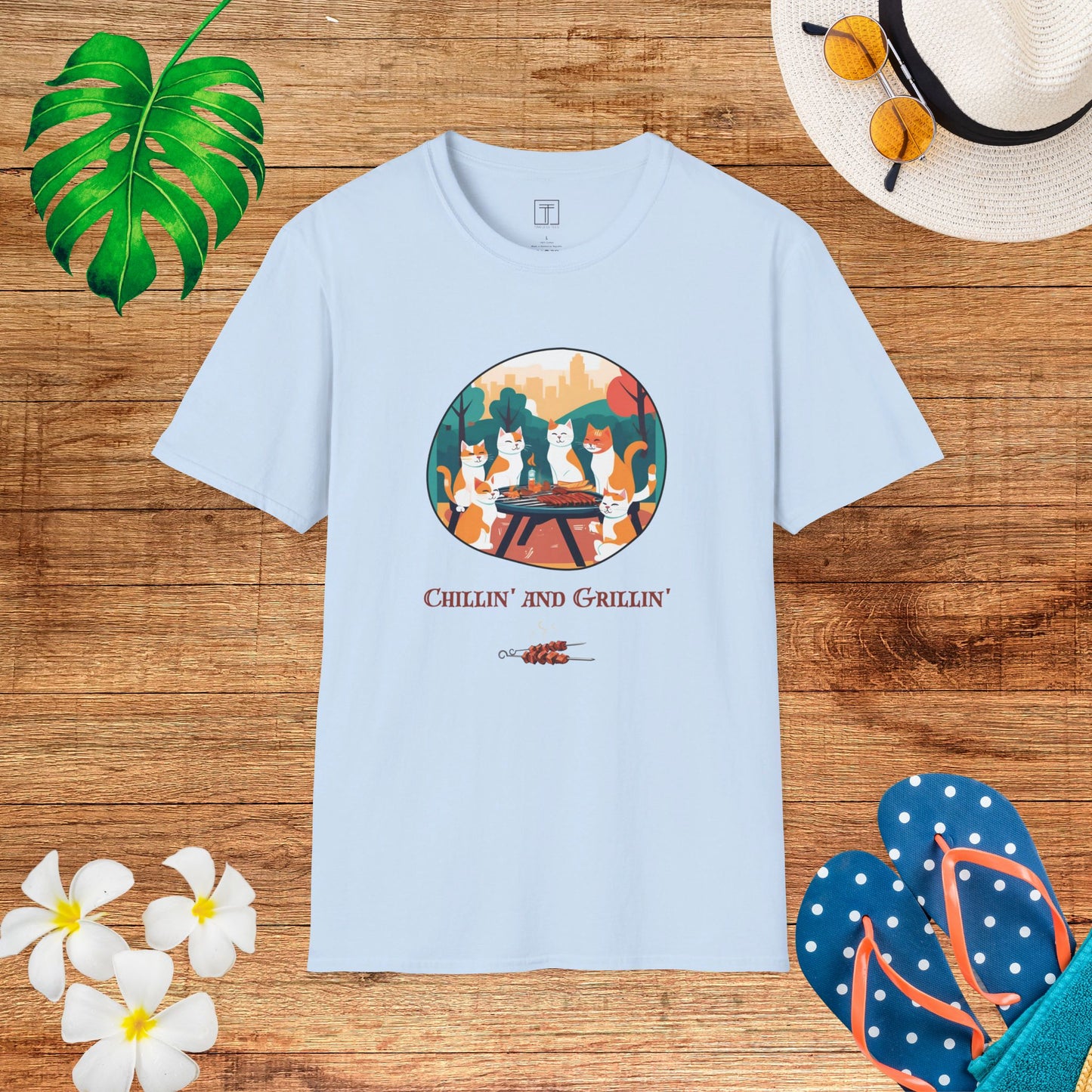 Chillin' and Grillin' All July Long T-Shirt