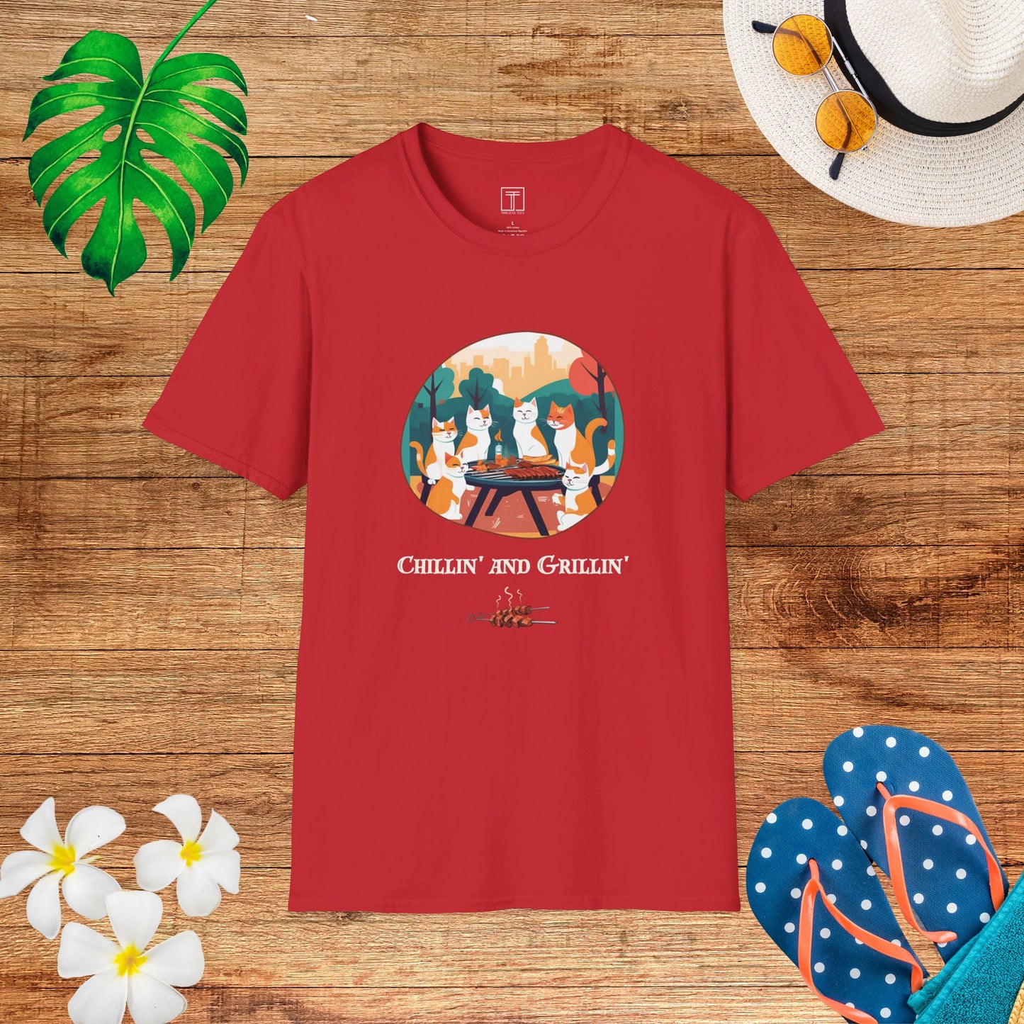 Chillin' and Grillin' All July Long T-Shirt