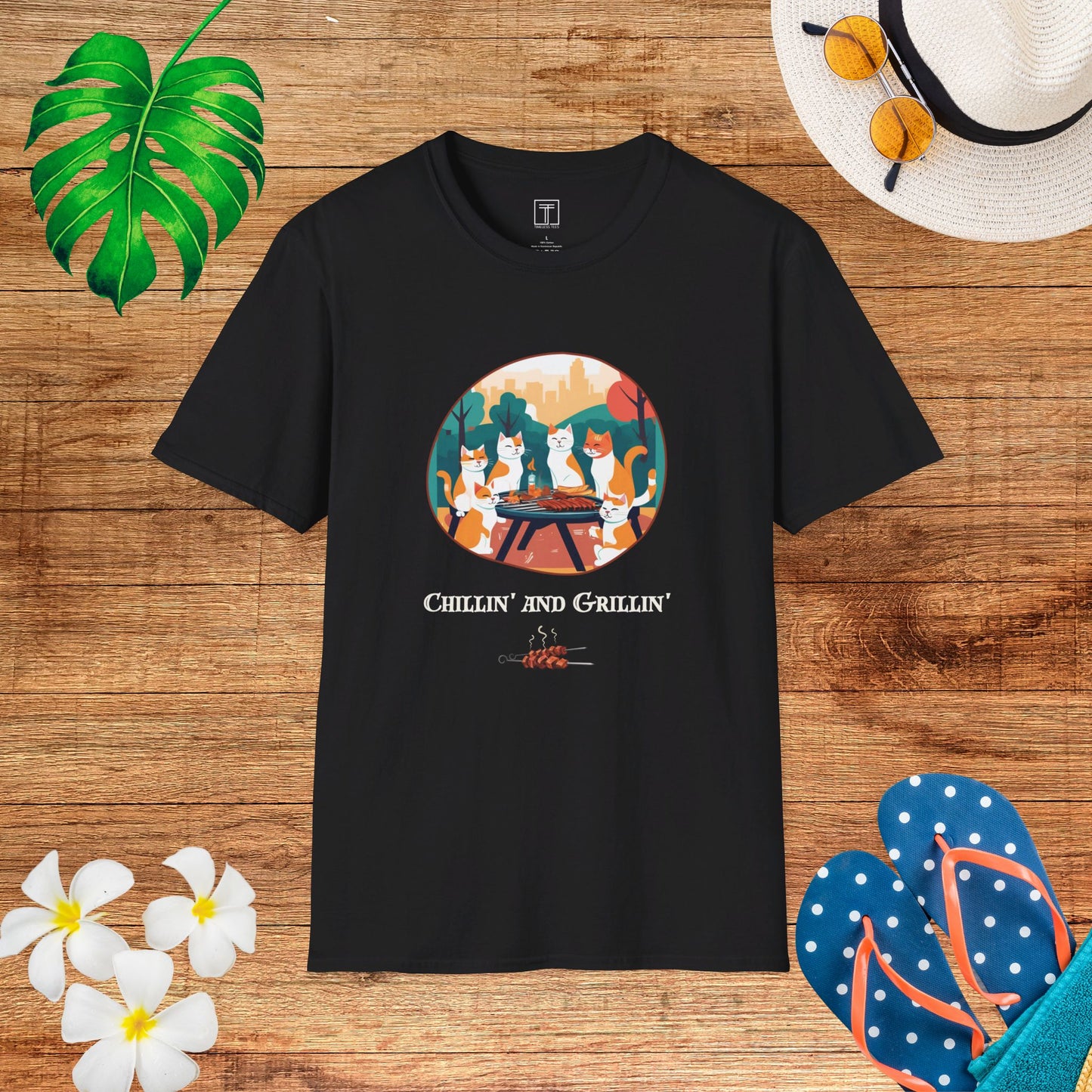 Chillin' and Grillin' All July Long T-Shirt