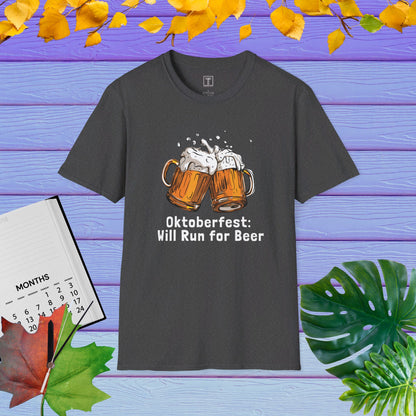 Oktoberfest: Will Run for Beer T-Shirt