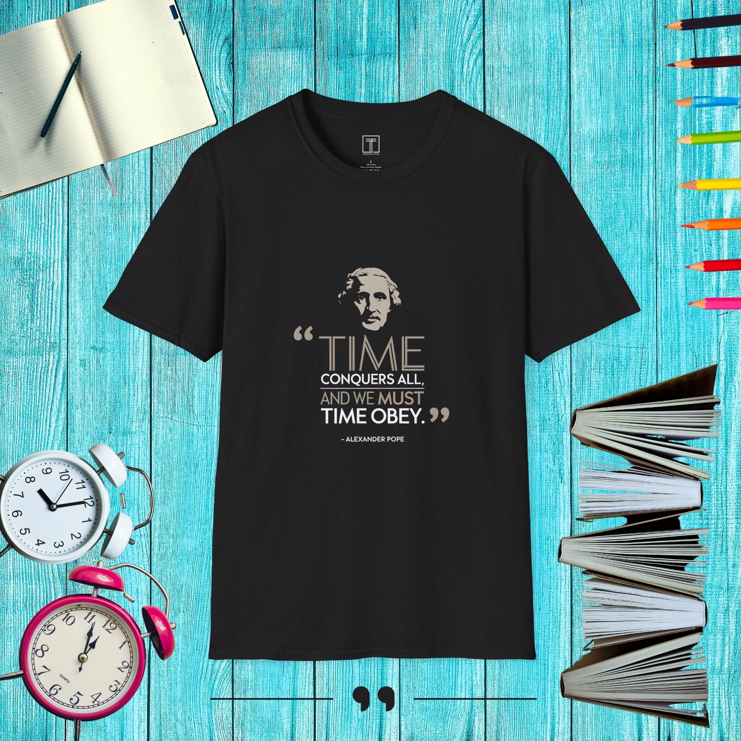 Time Conquers all, and we Must Time Obey. T-Shirt