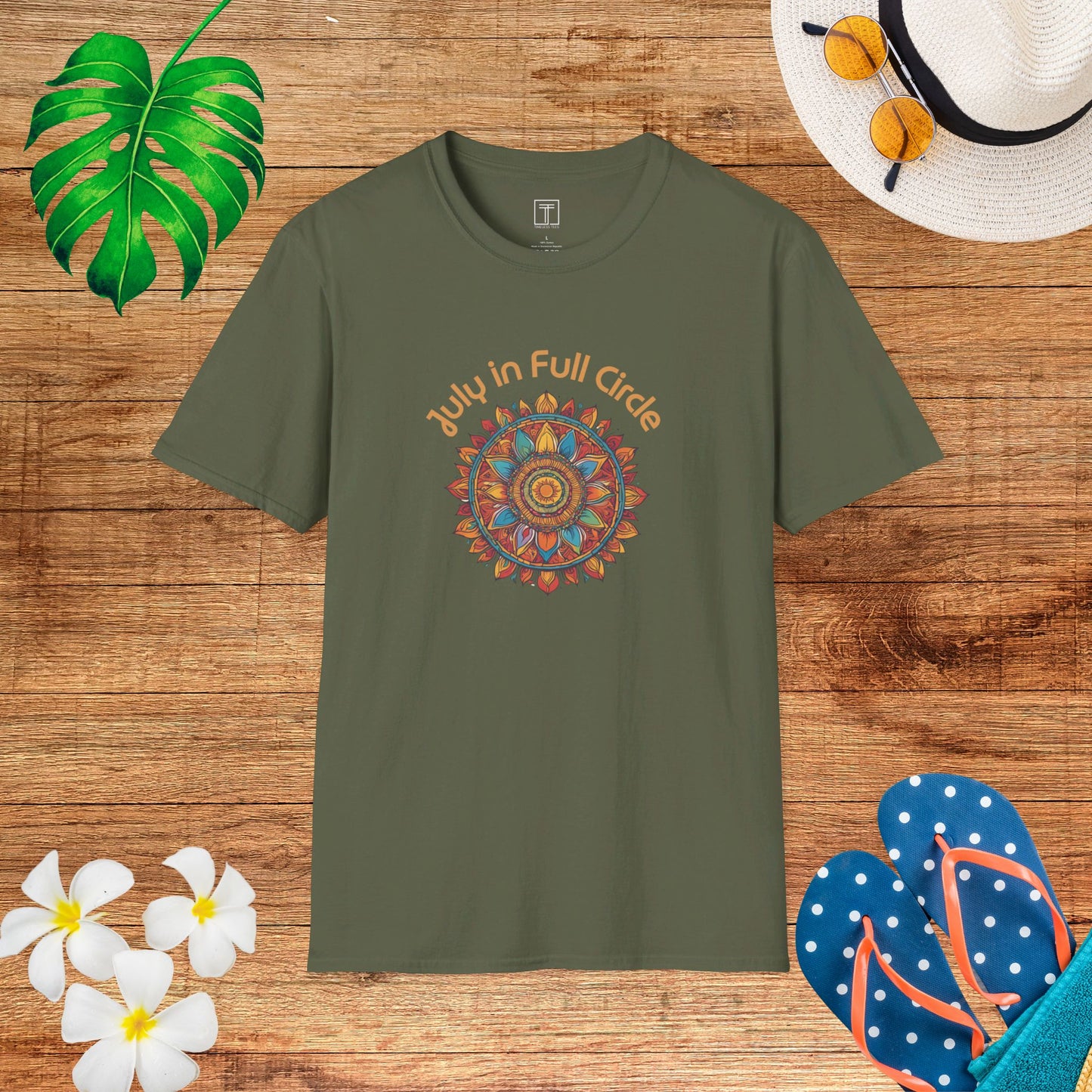 July in Full Circle T-Shirt