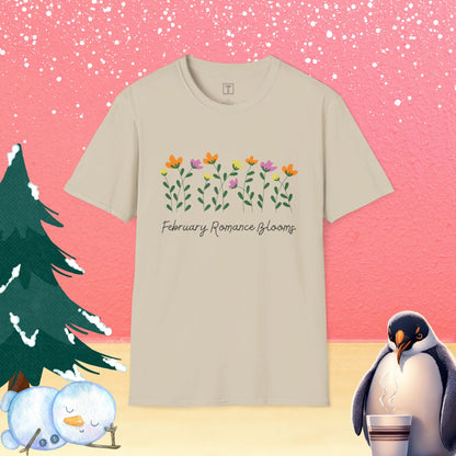 February Romance Blooms T-Shirt