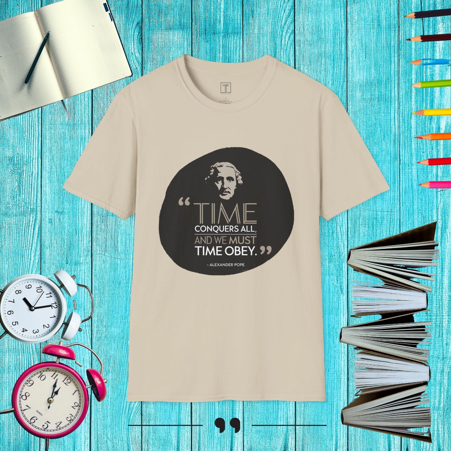 Time Conquers all, and we Must Time Obey. T-Shirt