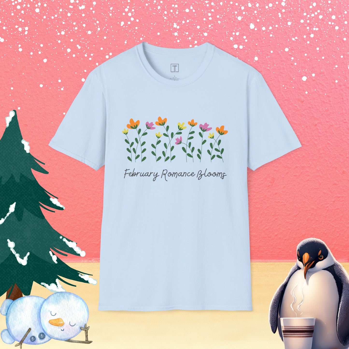 February Romance Blooms T-Shirt