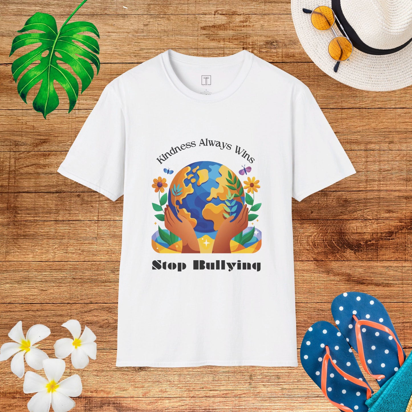 In August, Kindness Always Wins, Stop Bullying T-Shirt