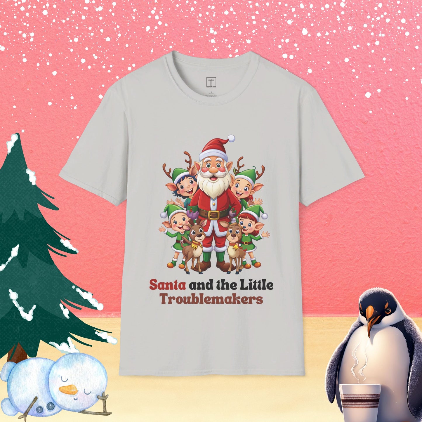 December Santa and the Little Troublemakers T-Shirt