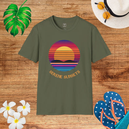 Serene August Sunsets T-Shirt