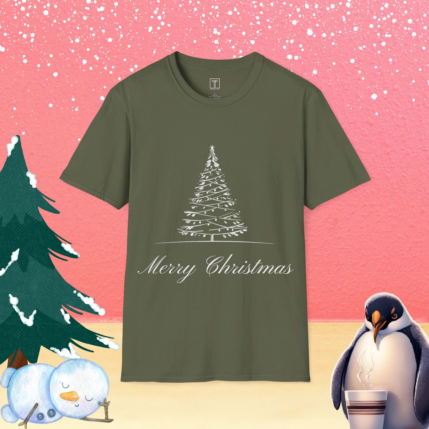 Merry Christmas December Tree T-Shirt