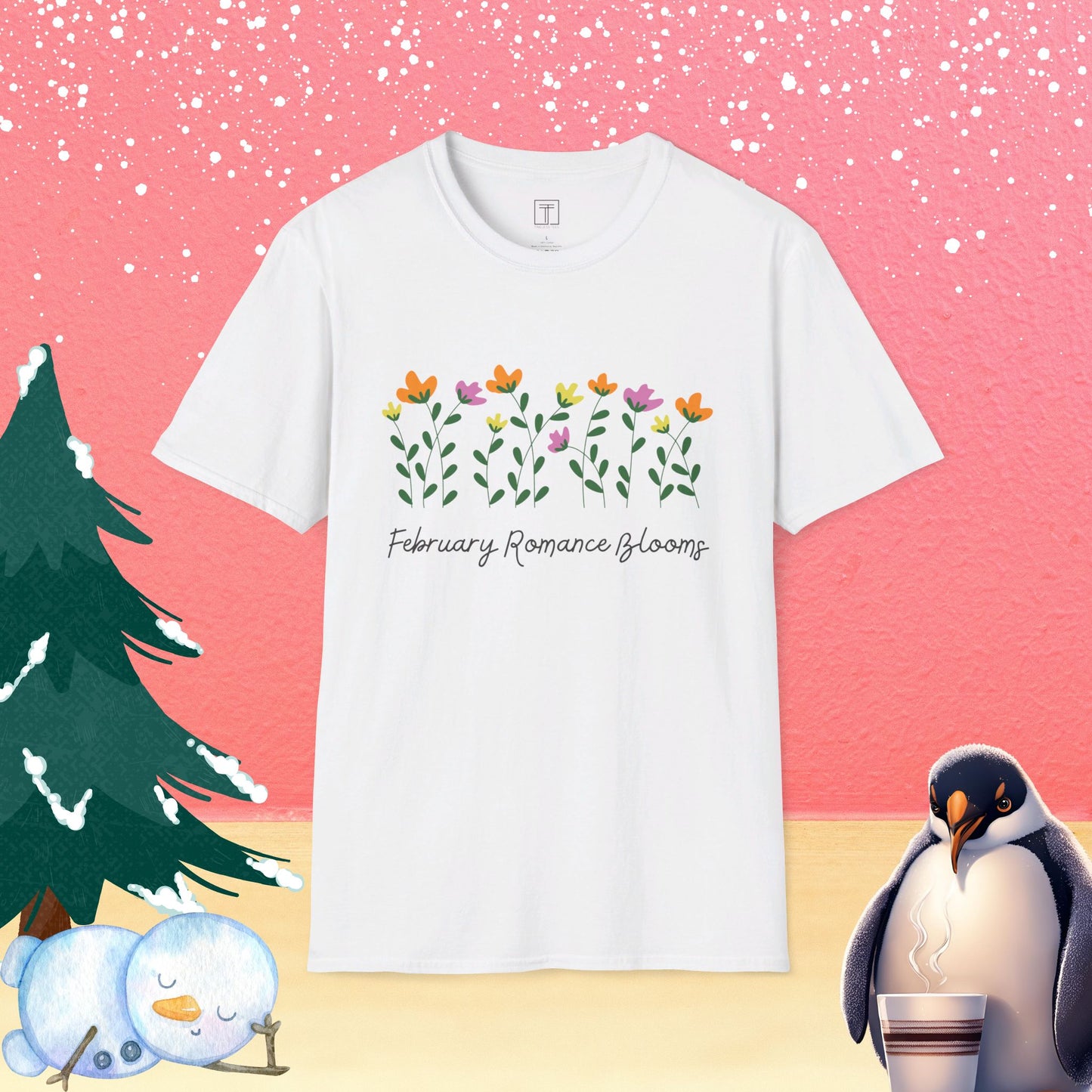 February Romance Blooms T-Shirt