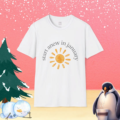 Start Anew in January T-Shirt