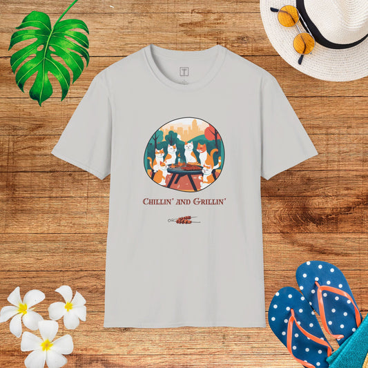 Chillin' and Grillin' All July Long T-Shirt