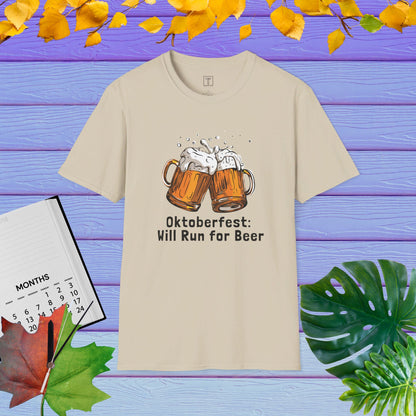 Oktoberfest: Will Run for Beer T-Shirt