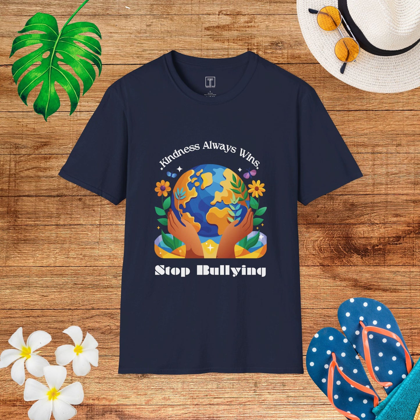 In August, Kindness Always Wins, Stop Bullying T-Shirt