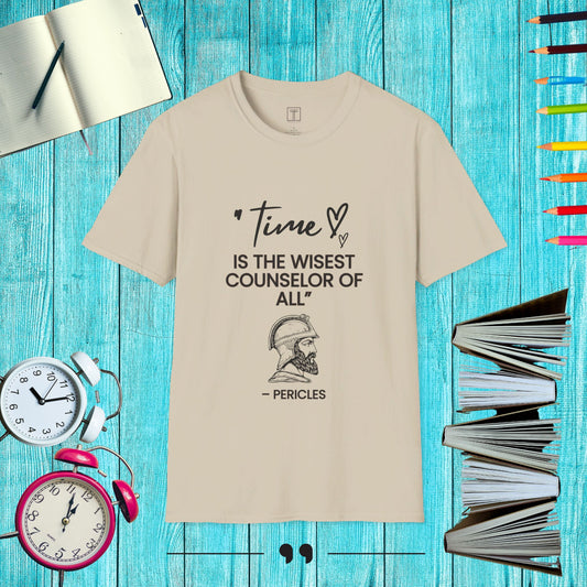 Time is the wisest counselor of all T-Shirt