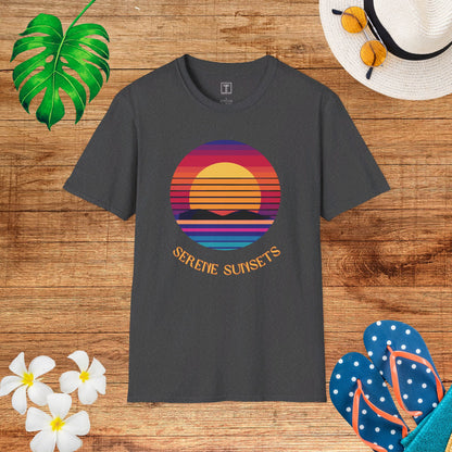 Serene August Sunsets T-Shirt