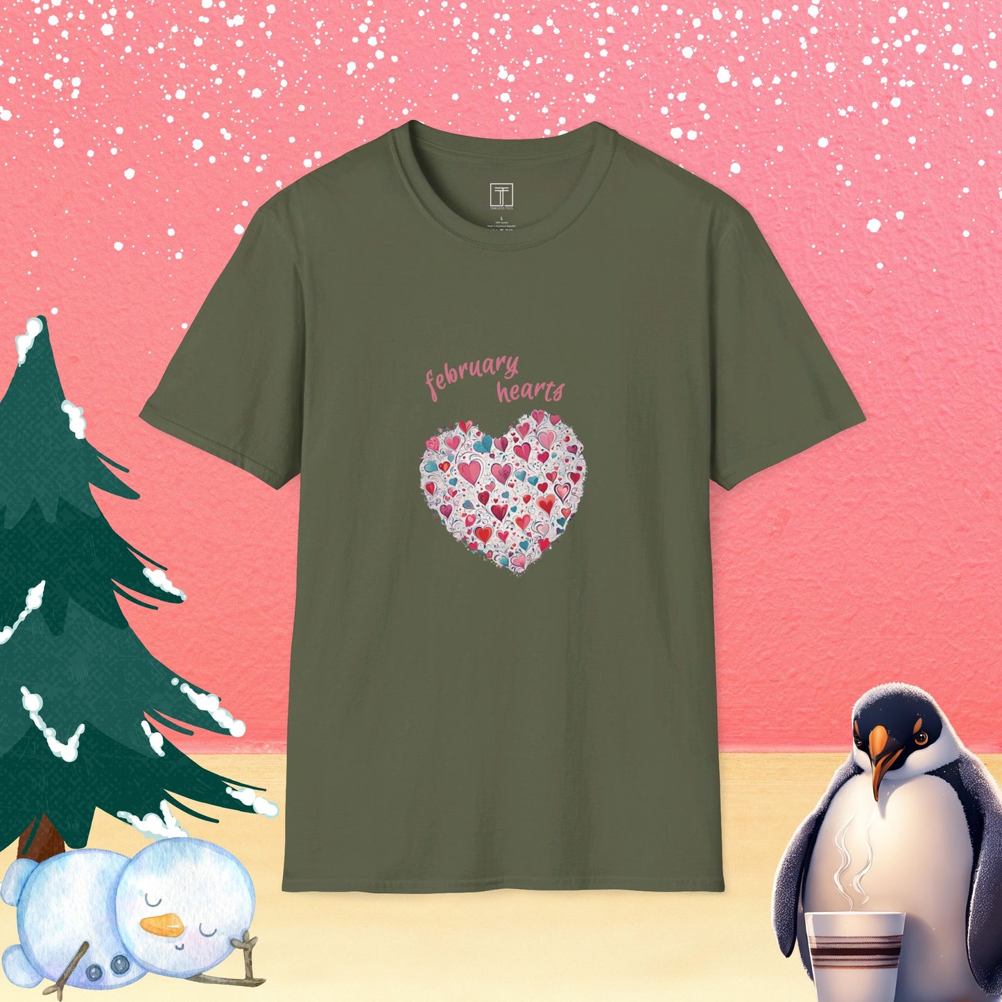 February Hearts T-Shirt