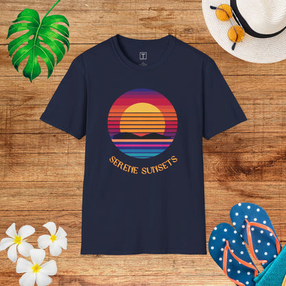 Serene August Sunsets T-Shirt